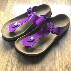 Purple with Black buckles Betula Birkenstocks NWOT